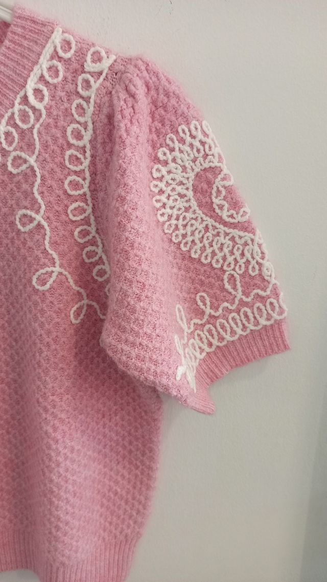 Jersey rosa , talla única.