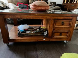 Mesa centro madera rectangular