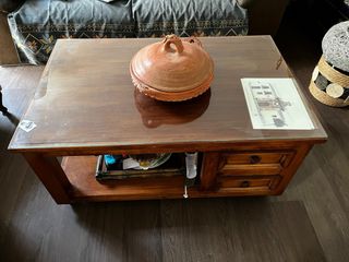 Mesa centro madera rectangular