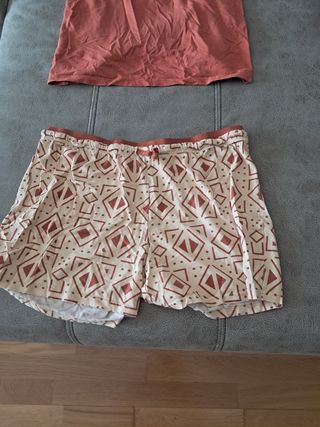 Pijama verano mujer - naranja beige