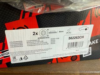 1 Disco freno VW Transporter/Multivan 