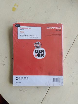 Matemáticas 3º ESO. Libro del estudiante. GENiOX