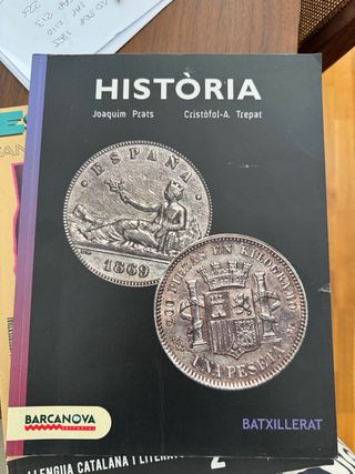 Libro Historia ( en catalan) bachillerato
