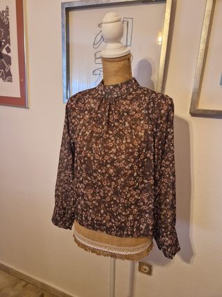 Blusa floral camisa top