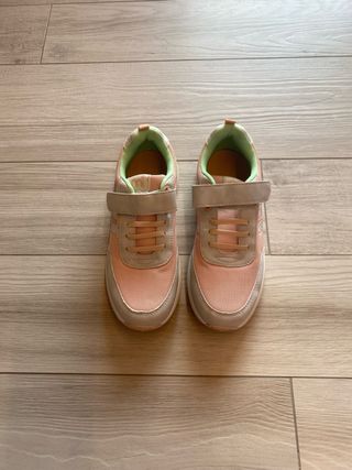 Scarpe sportive rosa e grigie bambina
