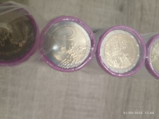 7 Rollos monedas de 2€ de España 2025 Salamanca 