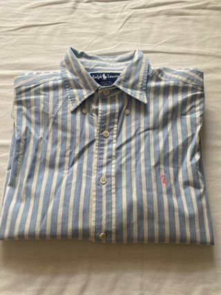 Camisa Ralph Lauren rayas azul-blanca L