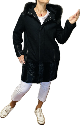 Abrigo Elena Miró For Me - Lana, capucha