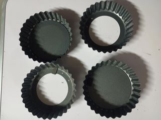4 Moldes tartaletas metalicos