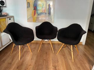 3 Sillas Eames | Diseño Nórdico _ 20 euros las 3_