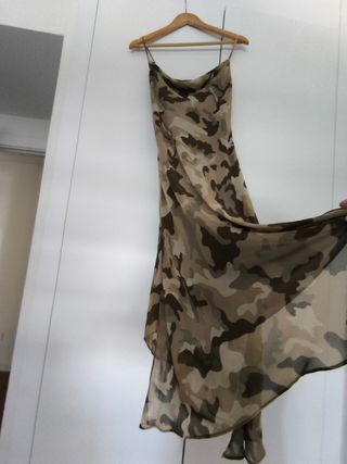 Vestido Zara militar