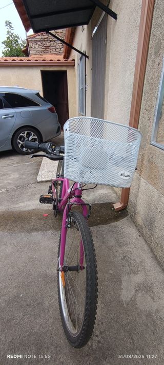 Bicicleta niña btwin 1,60m - cesta