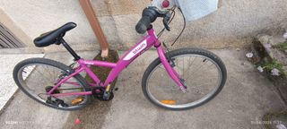 Bicicleta niña btwin 1,60m - cesta