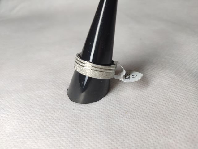 Anillo Acero Inoxidable plata brillante