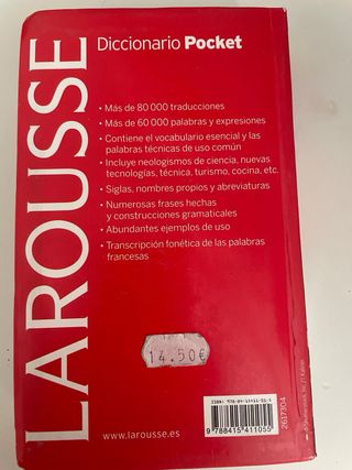 Diccionario Pocket español-francés / français-e...