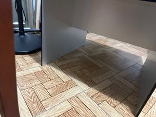 Mesa de centro moderna look metálico 