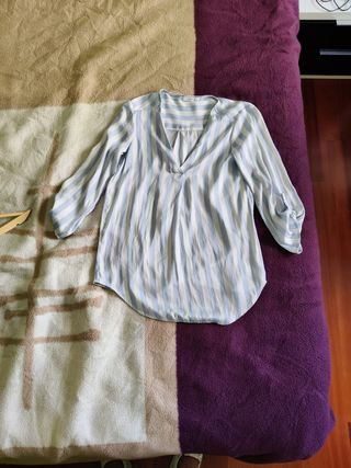 Blusa rayas azul-blanco