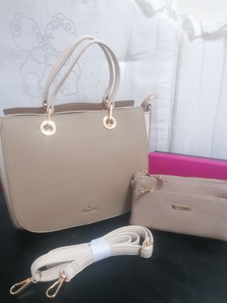Borsa Ycoved beige + portafoglio
