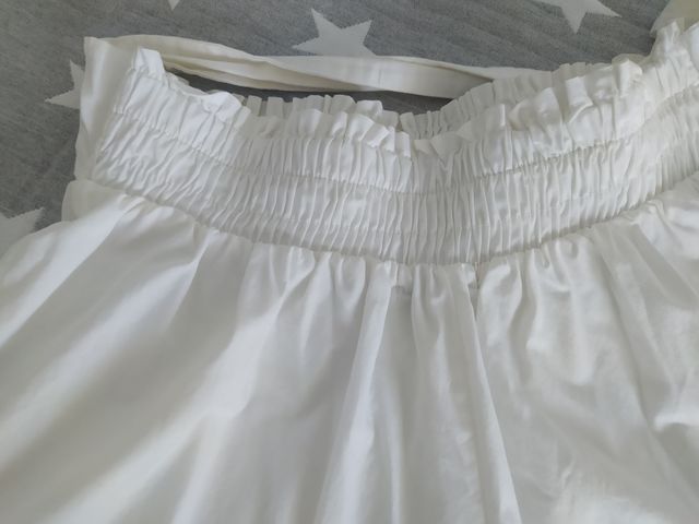 Shorts blancos bordados - nuevos