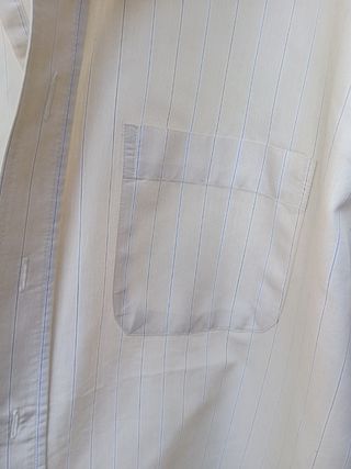 Camisa beige rayas finas