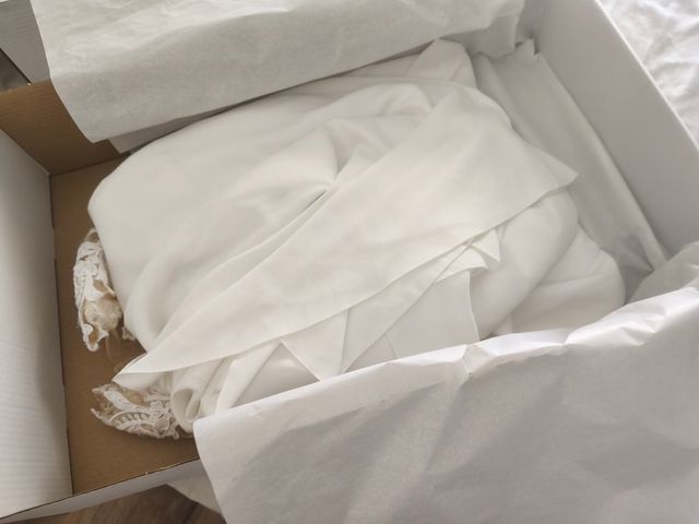 Vestido novia encaje blanco