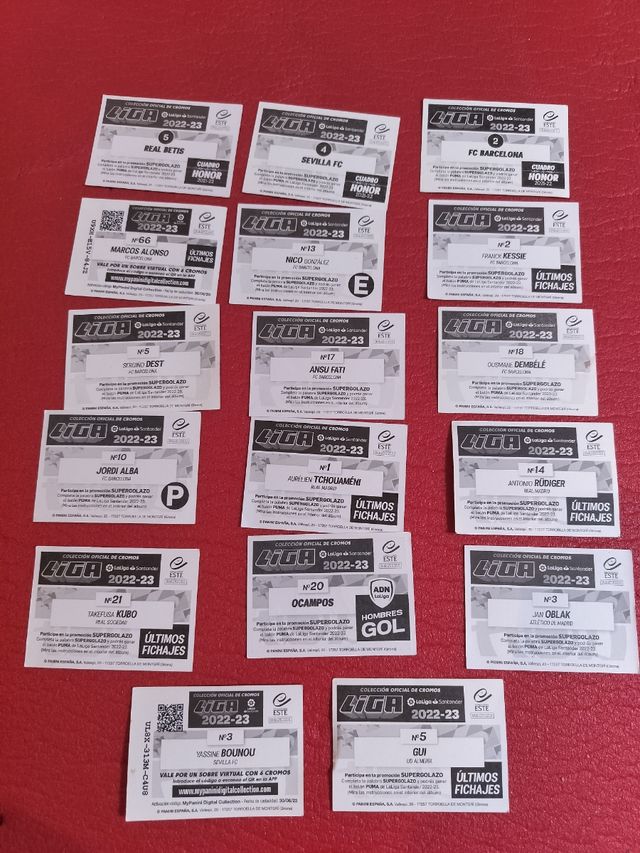 Cromos Liga 22-23 Panini