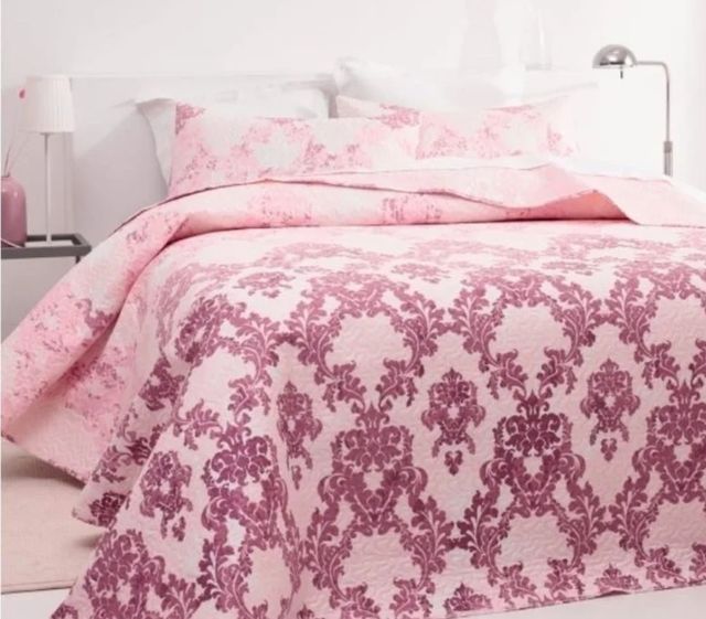 Colcha bouti rosa-morada