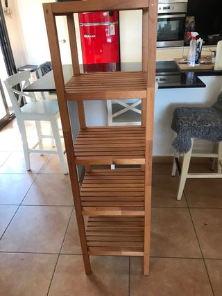 Estantería baño - Madera marrón