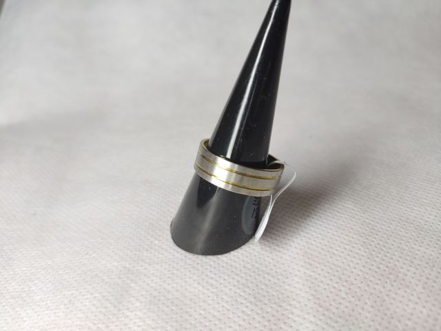 Anillo Acero Inoxidable Oro plata