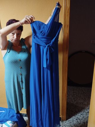 Vestido azul evento