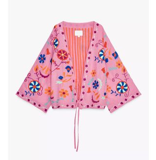 Kaftán  zara bordado multicolor S/M