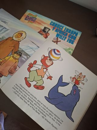2 libro antiguos de La vuelta al mundo de Willy Fo