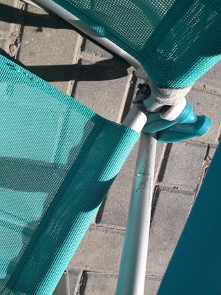 Silla playa plegable teal