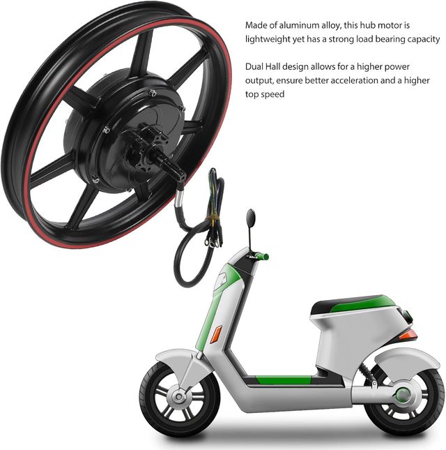 Motore Brushless da 16 Pollici 48‐72V 800‐2000W