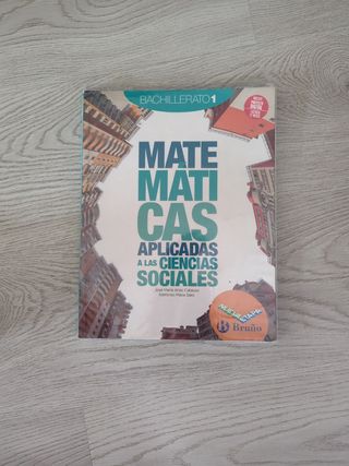 Libro de matemáticas CS 1 Bach Bruño.