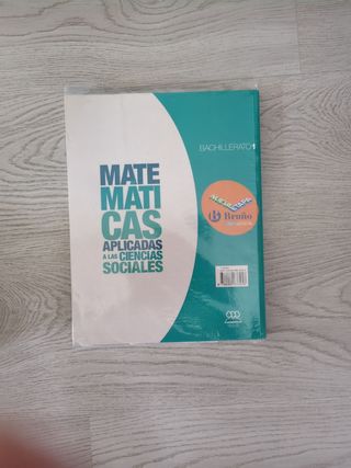 Libro de matemáticas CS 1 Bach Bruño.