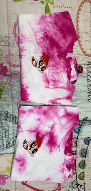2 Camisetas tie-dye Powerpuff Girls