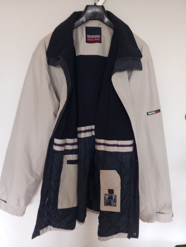 Cazadora Seaman Nautic Wear beige-azul