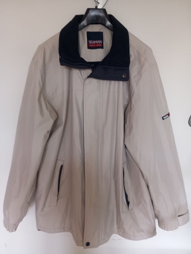 Cazadora Seaman Nautic Wear beige-azul