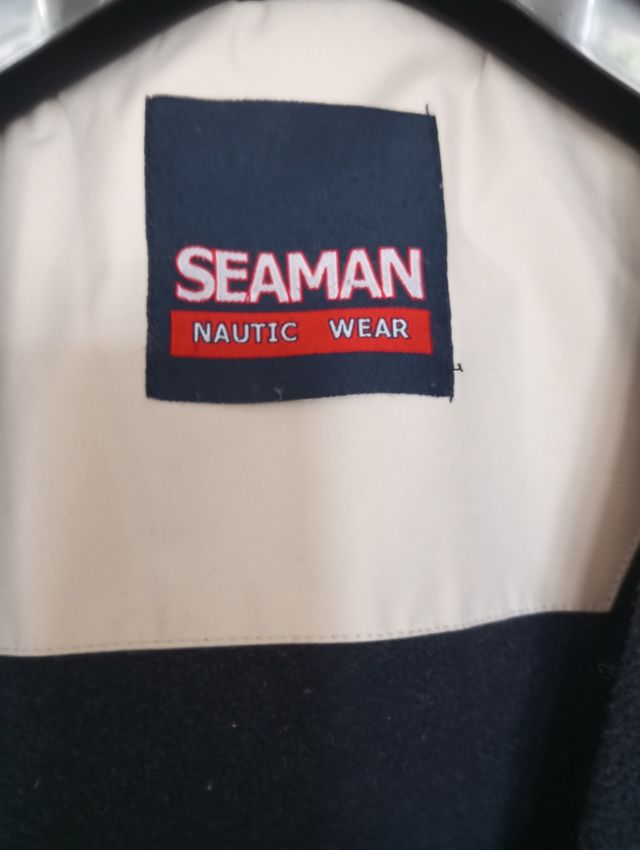 Cazadora Seaman Nautic Wear beige-azul