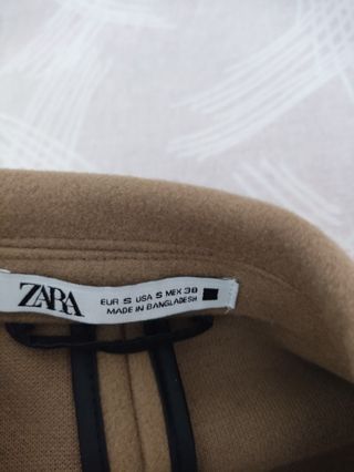 Abrigo beige Zara - usado una vez