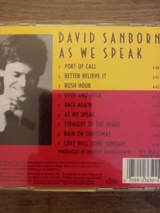 CD David Sanborn - As We Speak