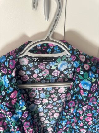 Vestido Zara multicolor flores