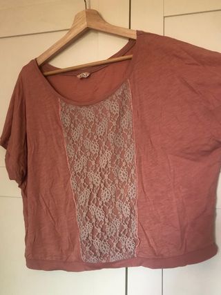 Blusa Pull&Bear L - encaje