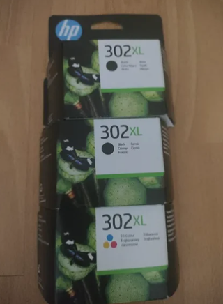 HP 302XL - 2 Cartuchos Negro + 1 Color - ORIGINAL