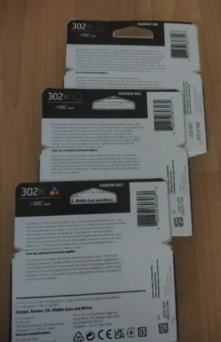 HP 302XL - 2 Cartuchos Negro + 1 Color - ORIGINAL
