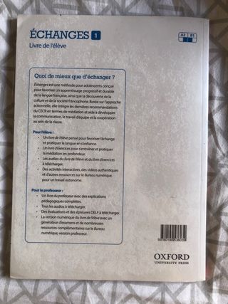 Échanges 1. Livre de l'élève