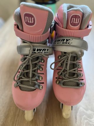 Patines en línea niña rosa