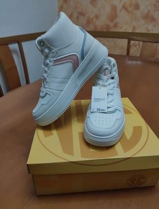 Zapatillas Merkal blancas y rosas - 37