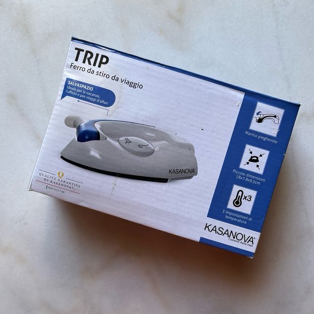 Ferro da stiro pieghevole da viaggio KASANOVA